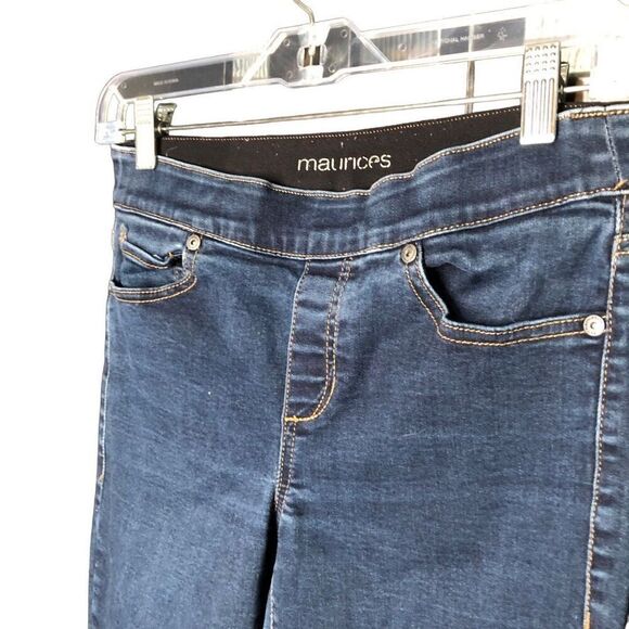 Maurice’s Womens Pull On Skinny Leg Jegging SR Flat Front Elastic Waist Slimming - Picture 3 of 6
